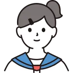 Junior High School High School Girl Face SVG Icon